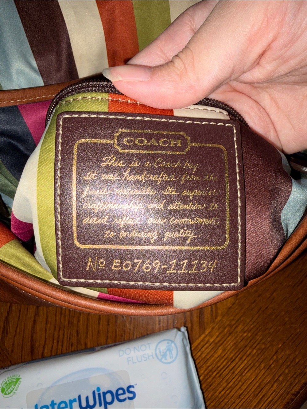 Coach 65th Anniversary Legacy Ali Flap Shoulder Bag Whiskey Vachetta 11134 - Picture 4 of 9